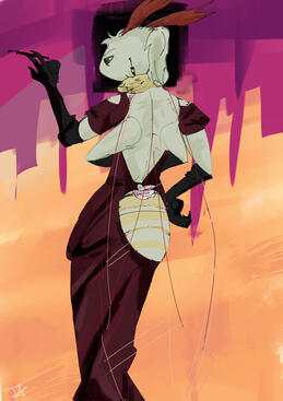 Fem-Sona in a dress